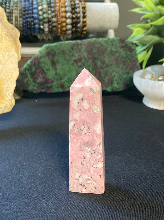 Peruvian Rhodonite Tower