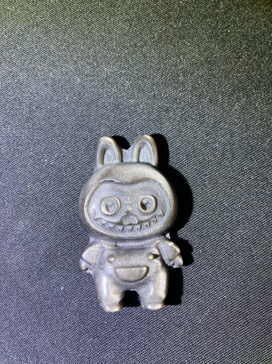 Silver sheen obsidian Figure