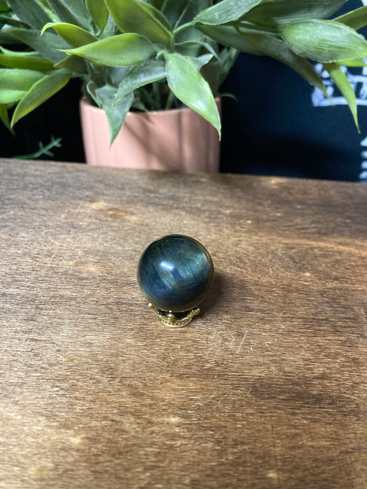 Blue Tigers Eye Mini Sphere