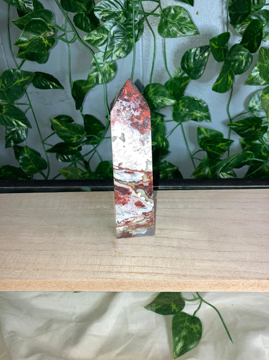 Mexican Lace Agate Tower medium